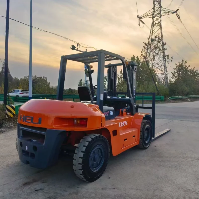 Used Heli 7‑ton diesel forklift for export
