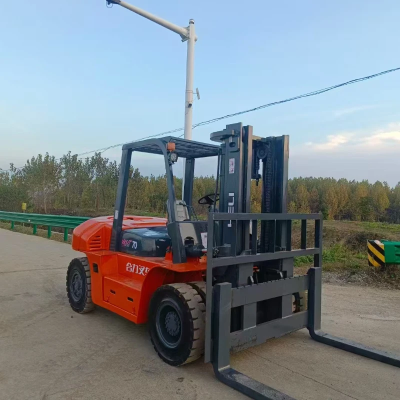 Used Heli 7‑ton diesel forklift for export 